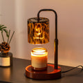 Candle Warmer Lamp with Timer, Tortoise Shell Glass Shade
